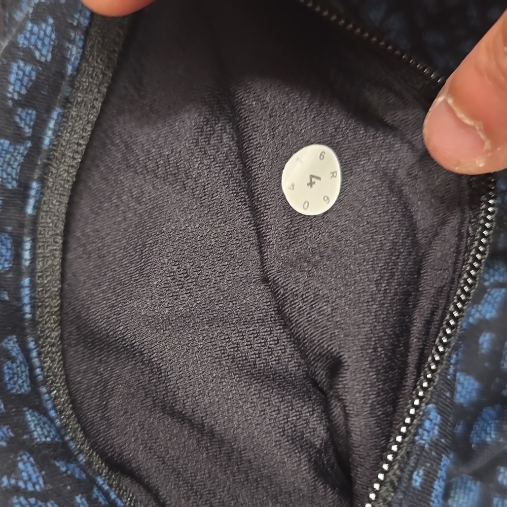 NWOT💎 Lululemon Pace Rival Crop 19"Shatter Weave Desert Teal Alberta Lake/Black - Picture 7 of 11